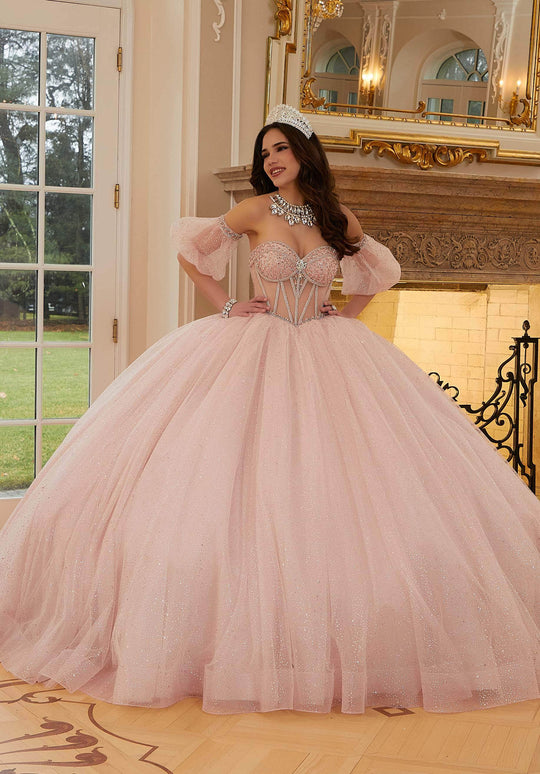 Vizcaya by Mori Lee 89479 - Crystal Beaded Quinceanera Ballgown