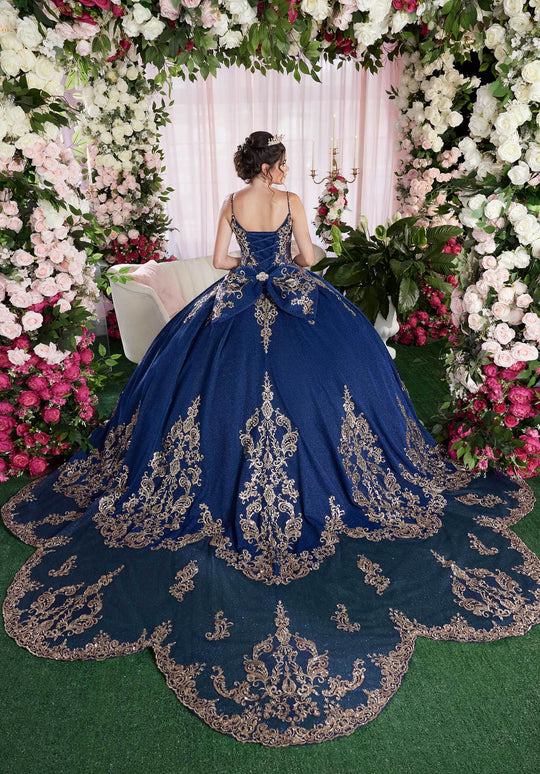 Vizcaya by Mori Lee 89501 - Applique Glitter Quinceanera Gown