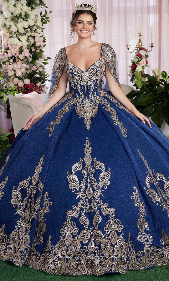 Vizcaya by Mori Lee 89501 - Applique Glitter Quinceanera Gown