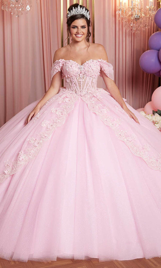 Vizcaya by Mori Lee 89509 - Sweetheart Floral Applique Tulle Ballgown