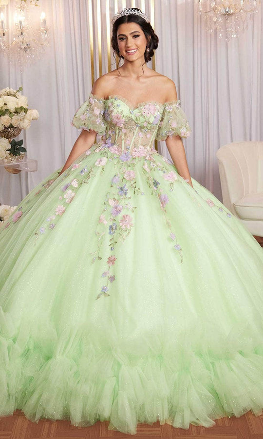 Vizcaya by Mori Lee 89510 - Floral Embroidered Quinceanera Dress