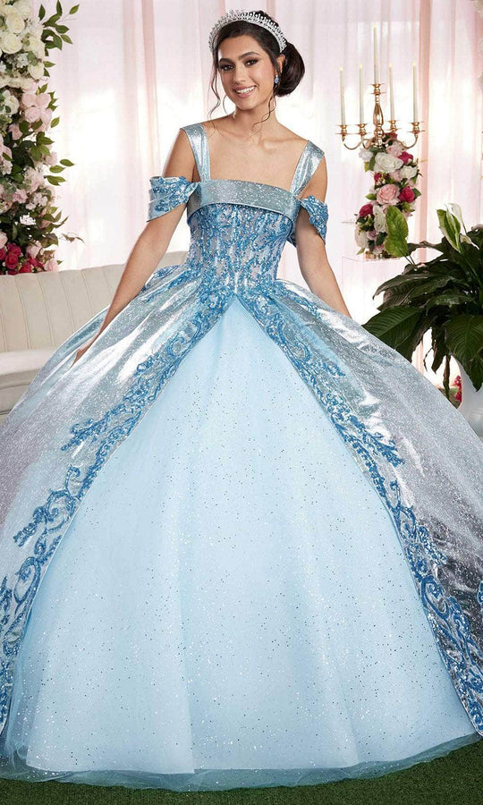 Vizcaya by Mori Lee 89525 - Cuffed Split Skirt Quinceanera Gown