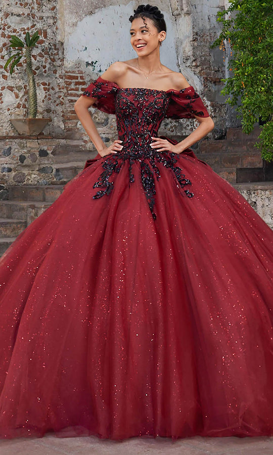 Vizcaya by Mori Lee 89535 - Straight Neckline Beaded Applique Ballgown