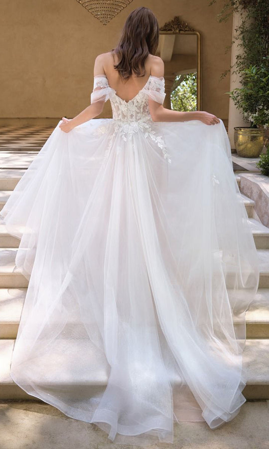 Andrea and Leo WL089 - Off Shoulder Lace Embroidered Bridal Gown