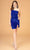 Elizabeth K GS3086 - One-Shoulder Sequined Cocktail Dress Special Occasion Dress XS / Royal Blue