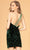 Elizabeth K GS3086 - One-Shoulder Sequined Cocktail Dress