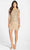 Adrianna Papell - 041911070 Sequined Ornate Short Dress -  1 Pc Cashmere in Size 6 Available CCSALE 6 / Cashmere