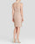 Adrianna Papell - 41889120 Sleeveless Illusion Lace Cocktail Dress -  1 Pc Rose Gold in Size 12 Available CCSALE 12 / Rose Gold