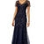 Adrianna Papell - 91918840 Beaded Illusion V-neck Sheath Dress Special Occasion Dress