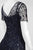 Adrianna Papell - 91918840 Beaded Illusion V-neck Sheath Dress Special Occasion Dress
