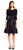 Adrianna Papell AP1D100283 Quarter Sleeve Bow Accent Cocktail Dress CCSALE 8 / Black