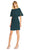 Adrianna Papell - AP1D100716 Popover Cape Crepe Shift Dress Special Occasion Dress 0 / Garnet