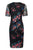 Adrianna Papell - AP1D102954 Floral Embroidered V-neck Sheath Dress Semi Formal
