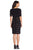 Adrianna Papell - AP1D103321 Two Tone Bateau Jersey Sheath Dress Semi Formal