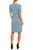 Adrianna Papell - AP1D103458 Floral Print V-neck Wrap Sheath Dress Semi Formal