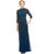 Adrianna Papell AP1E200282 Quarter Sleeve Embellished Long Dress CCSALE 6 / Deep Blue