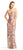 Adrianna Papell AP1E200620 Sleeveless Sheer Sequined Long Dress CCSALE 4 / ROSE GOLD