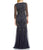Adrianna Papell - AP1E201302 Embellished Jewel Neck Dress CCSALE 8 / Gunmetal