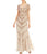 Adrianna Papell - AP1E201532 Short Sleeve Beaded Mermaid Gown Special Occasion Dress
