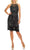 Adrianna Papell - AP1E202940 Bateau Sheath Knee-Length Dress Cocktail Dresses