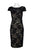 Adrianna Papell - AP1E204098 Floral Lace Cap Sleeve Sheath Dress Special Occasion Dress