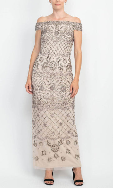 gap off the shoulder dress Adrianna Papell AP1E209324
