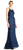 Adrianna Papell - Cross-Stringed Back Sequined Halter Gown AP1E202438 - 1 pc Deep Blue In Size 16 Available CCSALE 16 / Deep Blue