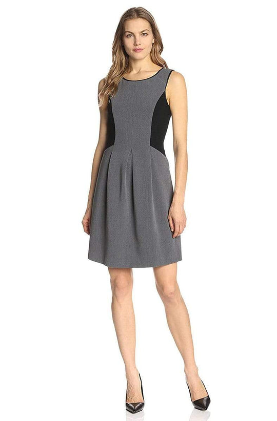 Adrianna Papell Daytime - 16PD78240 Sleeveless Crepe A-line Dress