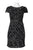 Adrianna Papell - Embellished Bateau Neck Dress 41881410 Special Occasion Dress 6 / Gunmetal