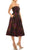 Adrianna Papell - Floral Straight Tea Length Dress 41887910 - 1 pc Wine In Size 6 Available CCSALE 6 / Wine