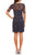 Adrianna Papell - Jewel Neckline Embellished Short Dress 41922610 Special Occasion Dress