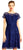 Adrianna Papell Lattice Illusion Floral Lace Dress CCSALE 4 / Blue