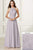 Adrianna Papell Platinum - 40175 Lace Halter Chiffon A-line Dress Bridesmaid Dresses 0 / Bridal Silver