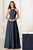 Adrianna Papell Platinum - 40175 Lace Halter Chiffon A-line Dress Bridesmaid Dresses