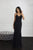 Adrianna Papell Platinum - 40225 Crosshatch Bead Pattern Trumpet Gown Prom Dresses 0 / Black