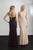 Adrianna Papell Platinum - 40226 Long Lace Up Back Trumpet Gown Prom Dresses 0 / Blush