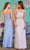 Adrianna Papell Platinum - 40319 Long Blouson Column Dress Bridesmaid Dresses