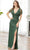 Adrianna Papell Platinum 40373 - Bedazzled Evening Dress Evening Dresses 0 / Hunter/Ab