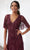 Adrianna Papell Platinum 40395 - Flutter Sleeve V Neck Dress Evening Dresses