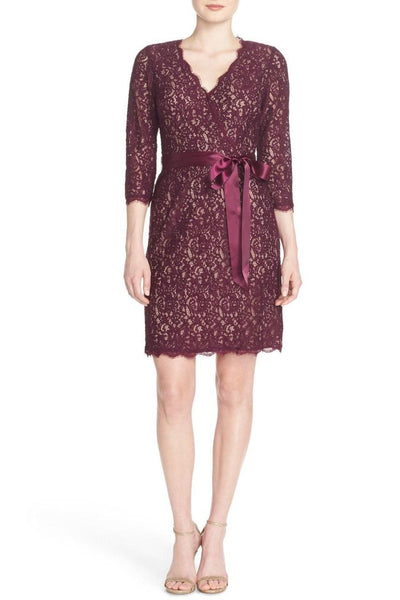 adrianna papell purple lace dress Adrianna Papell Purple Black Lace Drape Neck Sleeveless Stretch Sheath  Dress 14W