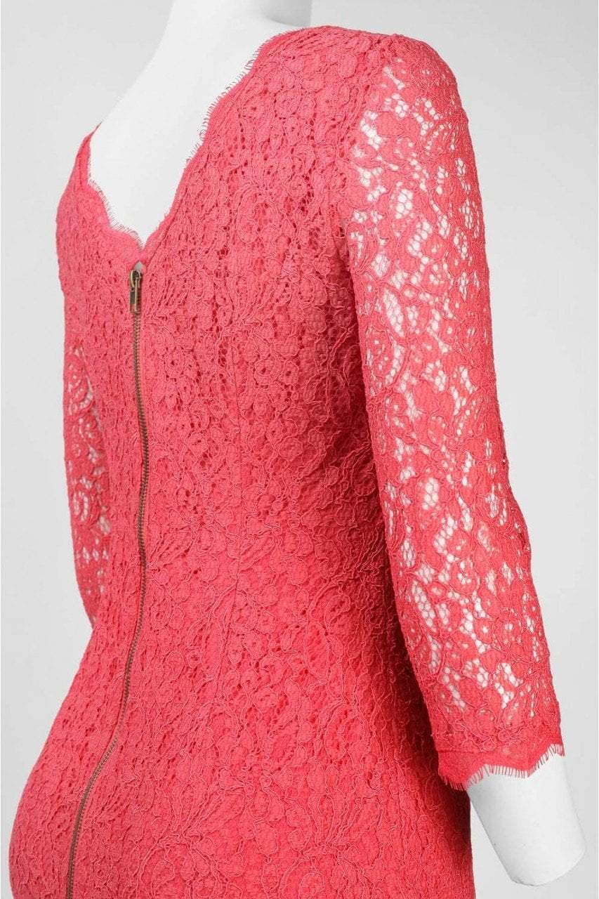 Shop Adrianna Papell - Scalloped Lace Dress 41864782 Couture Candy Shop Adrianna Papell - Scalloped Lace Dress 41864782 Couture Candy