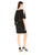 Adrianna Papell Sequin-Trimmed Cutaway Capelet Dress - 1 Pc Black in Size 6 Available CCSALE 6 / Black