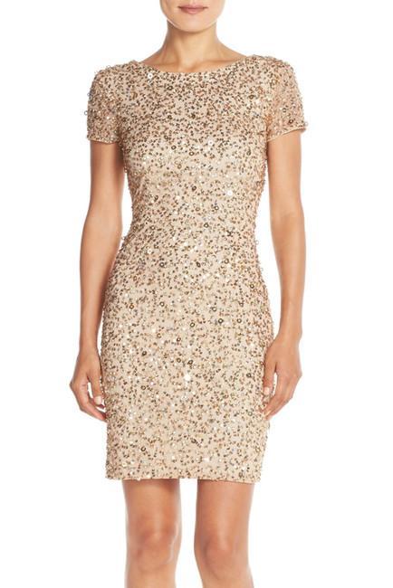 Adrianna Papell - Sequined Mesh Dress 41900220 Special Occasion Dress