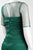 Adrianna Papell Sheered Bateau Neck Short sleeves Tiered Dress AP1E201931 - 1 pc Evergreen In Size 4 Available CCSALE 4 / Evergreen