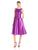 Adrianna Papell - Sleeveless V-Back Tea Length Dress 41899070 Special Occasion Dress 4 / Dahlia