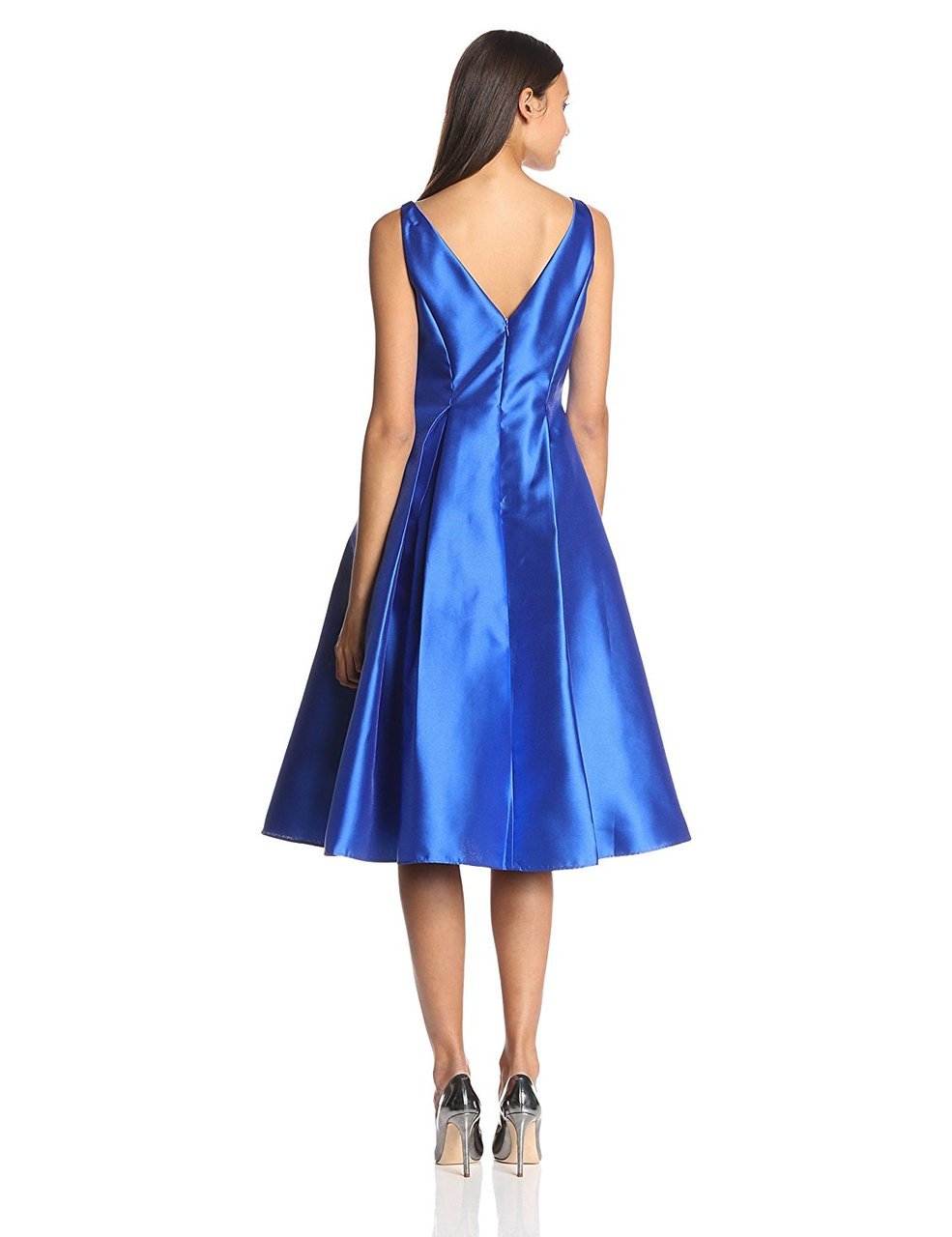 Adrianna Papell - Sleeveless V-Back Tea Length Dress 41899070 – Couture ...