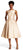 Adrianna Papell - Sleeveless V-Back Tea Length Dress 41899070 Special Occasion Dress 8 / Champagne