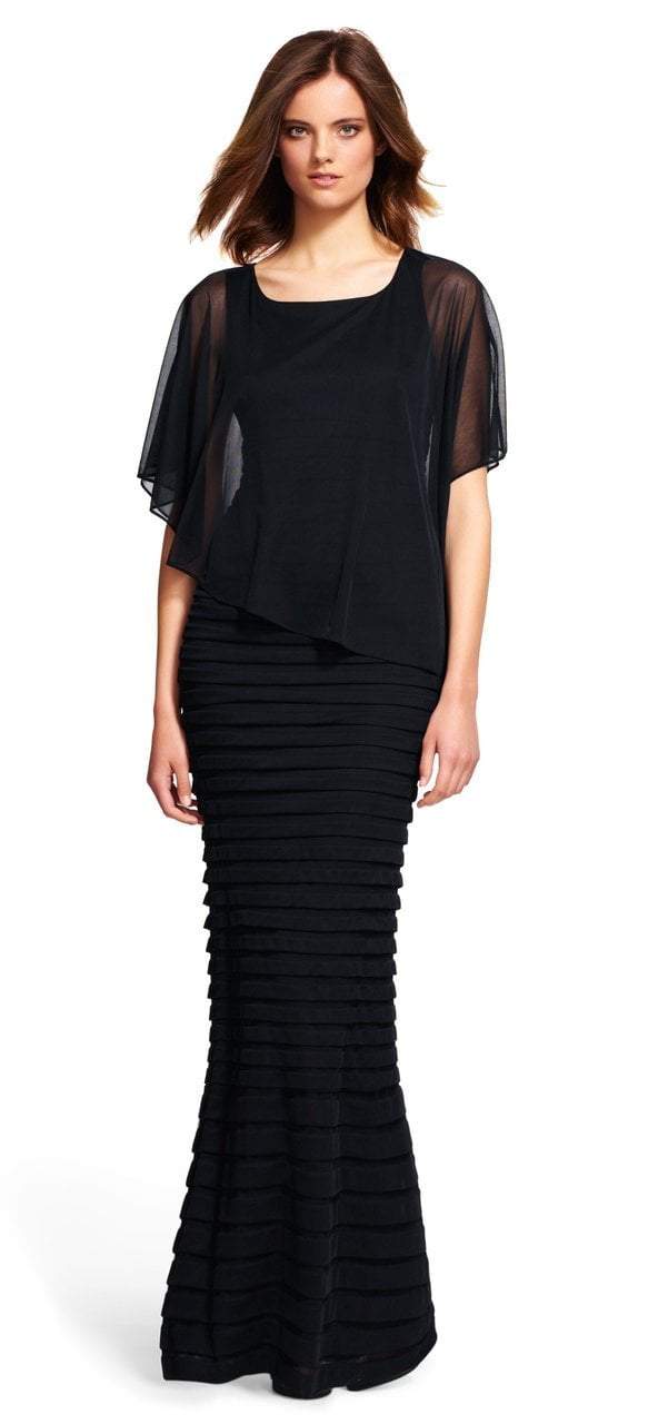 adrianna papell long jersey dress Strapless