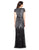 Adrianna Papell - V-Neckline Sequined Mesh Long Dress 62868950 Special Occasion Dress