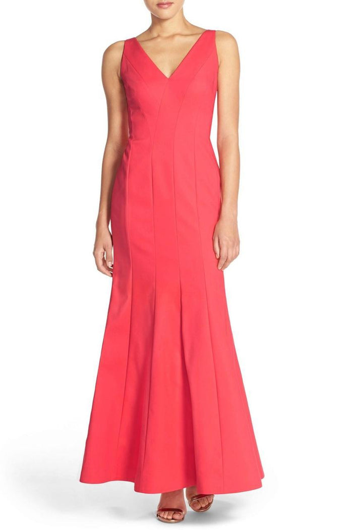 aidan mattox v neck cocktail dress Aidan By Aidan Mattox Women's V-Neck Drape Dress - Green - Size 10